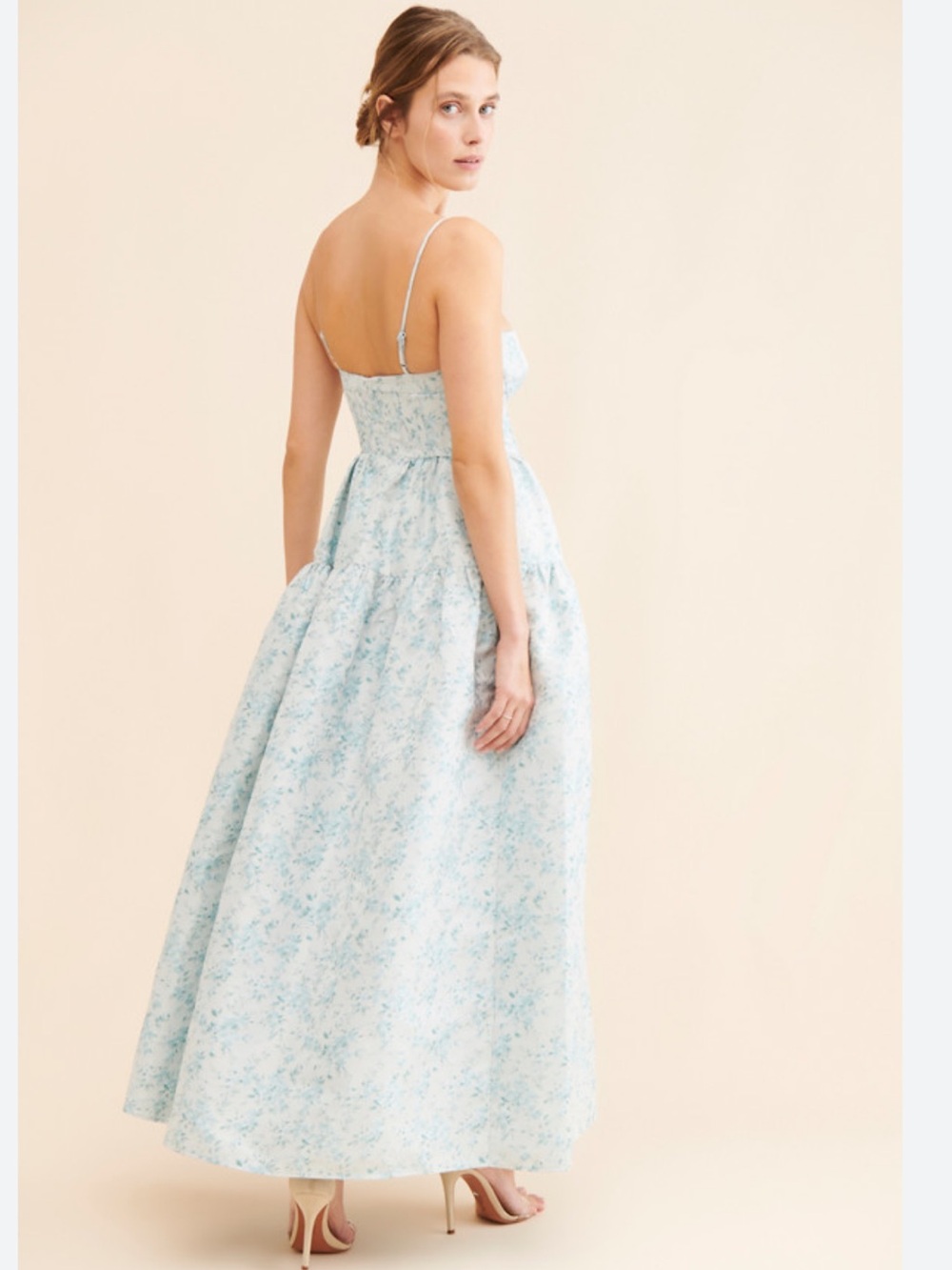 The Windsor Maison Armory Blue Floral Maxi Dress - Picture 3 of 6